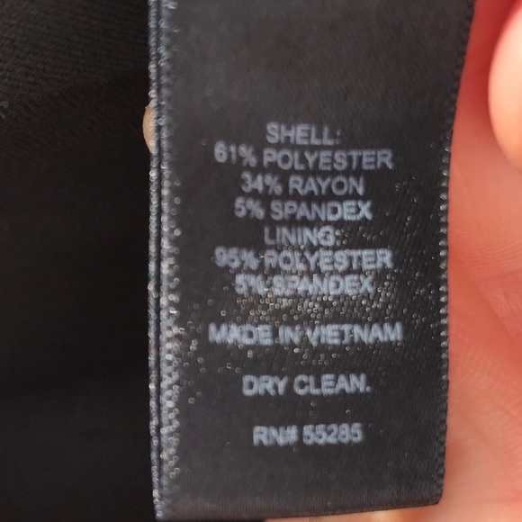 Express Notch Collar One Button Black Blazer - Picture 8 of 8